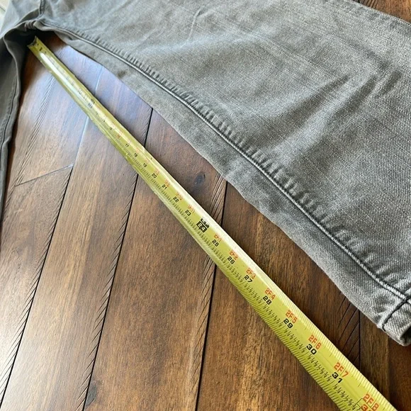 Active Ride Shop men’s gray grey tapered leg button fly denim jeans size 34 x 32 - Picture 3 of 14